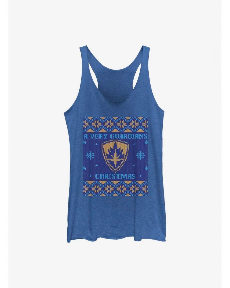 Marvel Guardians of the Galaxy Holiday Special Ugly Christmas Sweater Girls Tank $11.91 Tanks