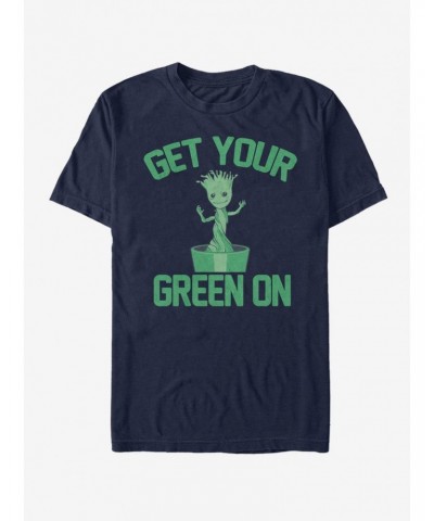 Marvel Guardians Of The Galaxy Groot Green T-Shirt $7.17 T-Shirts