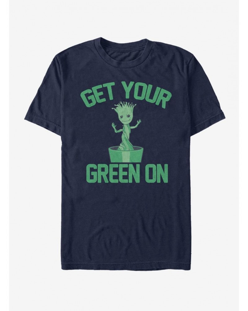 Marvel Guardians Of The Galaxy Groot Green T-Shirt $7.17 T-Shirts