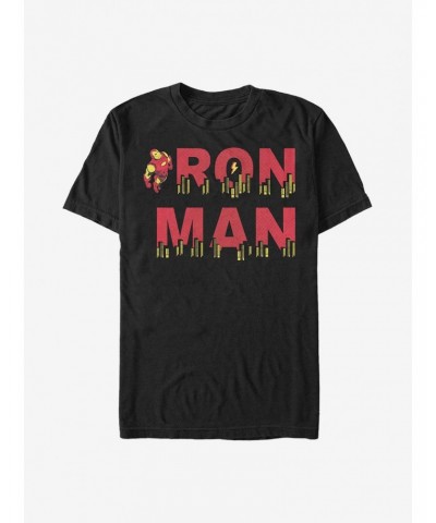 Marvel Iron Man Halftone Iron Man T-Shirt $9.32 T-Shirts