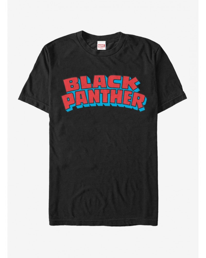 Marvel Black Panther Retro Logo T-Shirt $10.28 T-Shirts