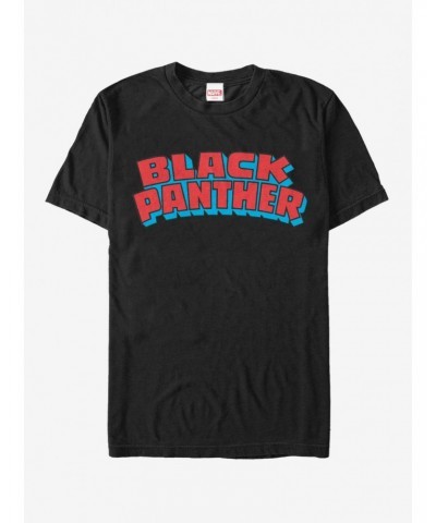 Marvel Black Panther Retro Logo T-Shirt $10.28 T-Shirts