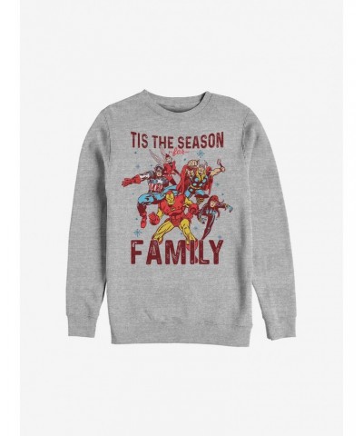 Marvel Avengers Family Season Holiday Sweatshirt $12.55 Sweatshirts