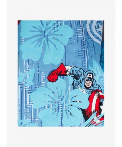 Marvel Captain America Captain Island Woven Button-Up $18.86 Button-Up