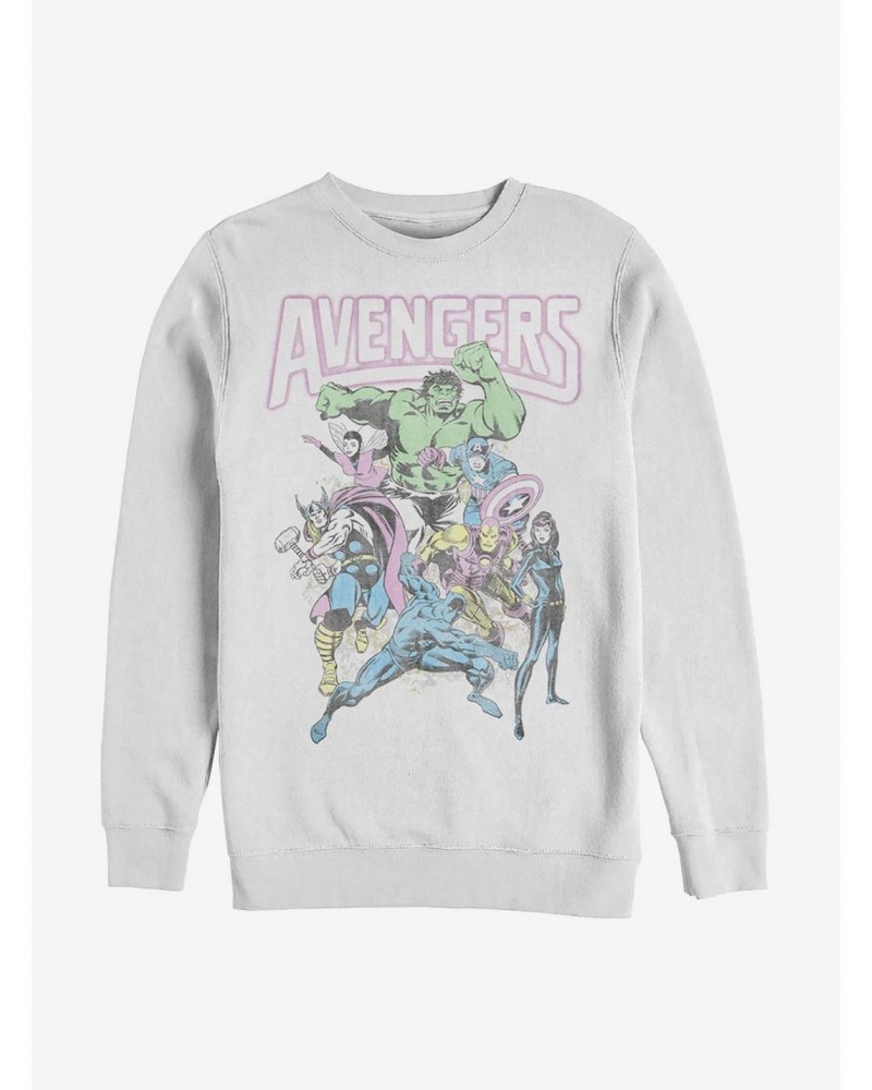 Marvel Avengers Group Crew Sweatshirt $15.50 Sweatshirts