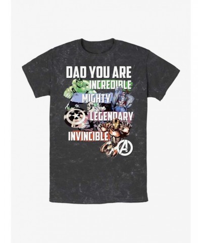 Marvel Avengers Avenger Dad Mineral Wash T-Shirt $8.81 T-Shirts