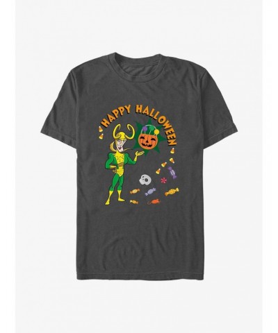 Marvel Loki Happy Halloween T-Shirt $11.47 T-Shirts