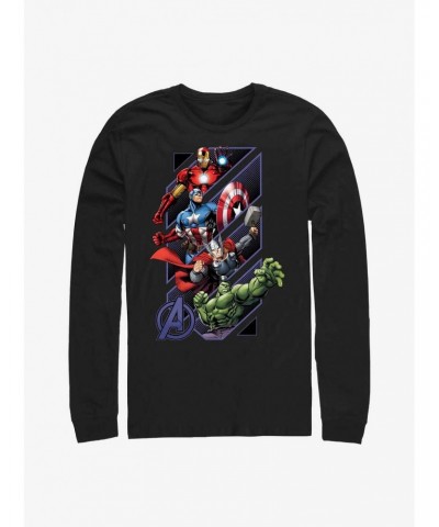 Marvel Avengers Assemble Geometrics Long-Sleeve T-Shirt $11.19 T-Shirts