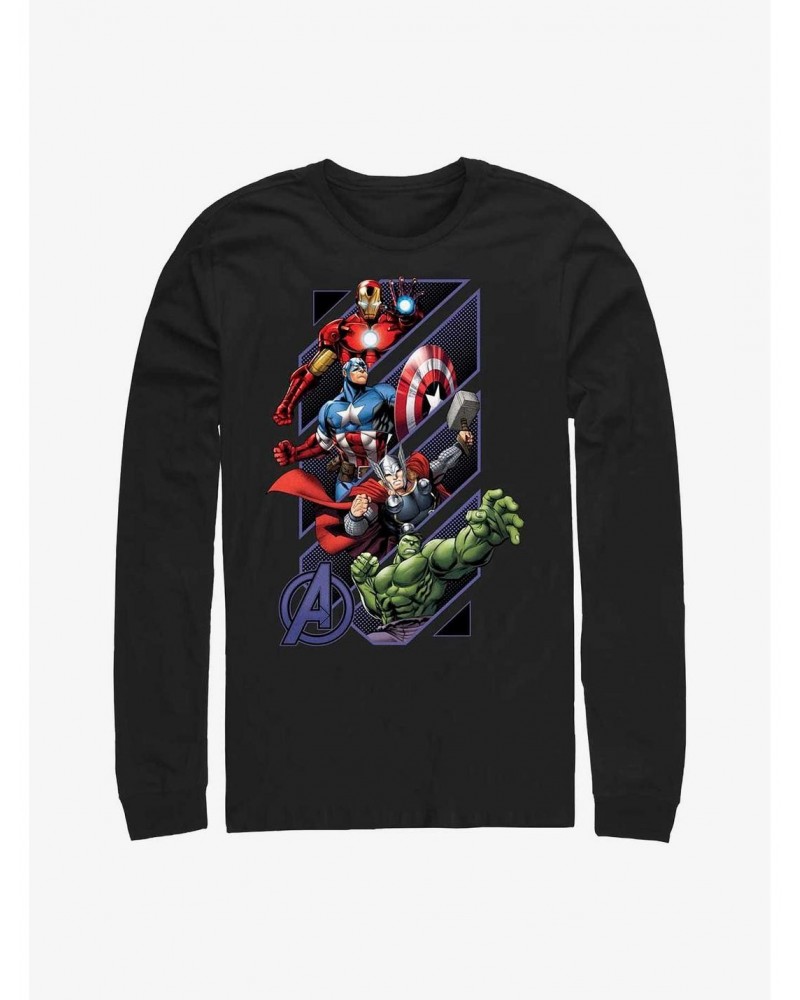 Marvel Avengers Assemble Geometrics Long-Sleeve T-Shirt $11.19 T-Shirts