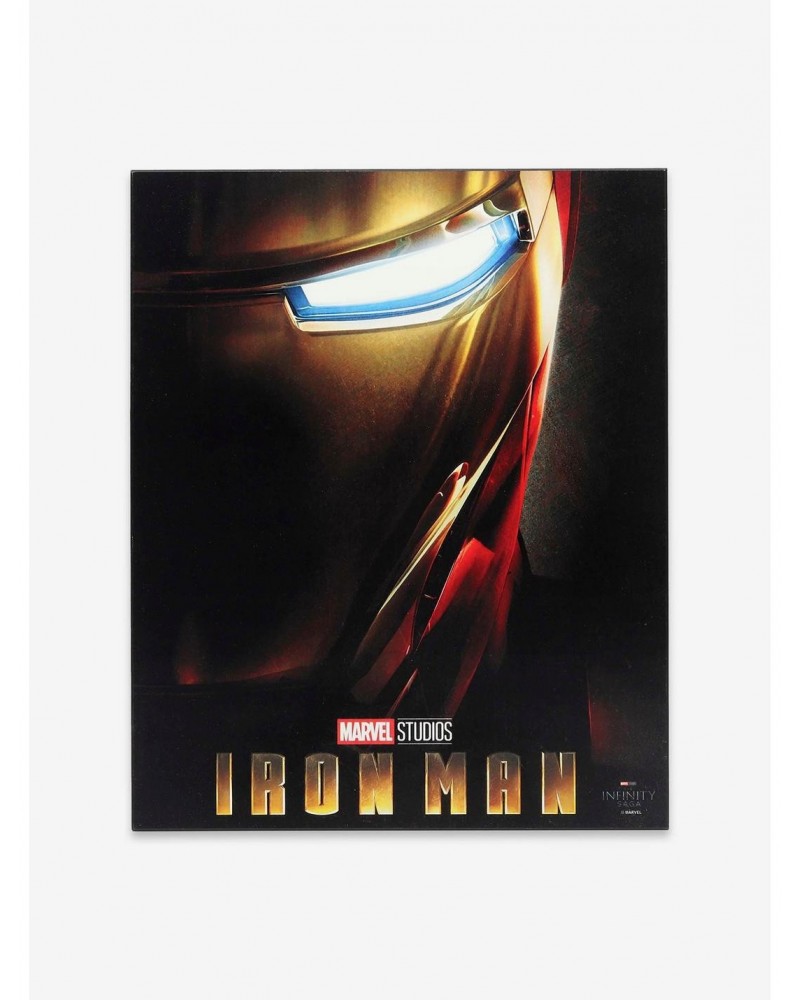 Marvel Iron Man Movie Poster Framed Wood Wall Decor $16.73 Décor