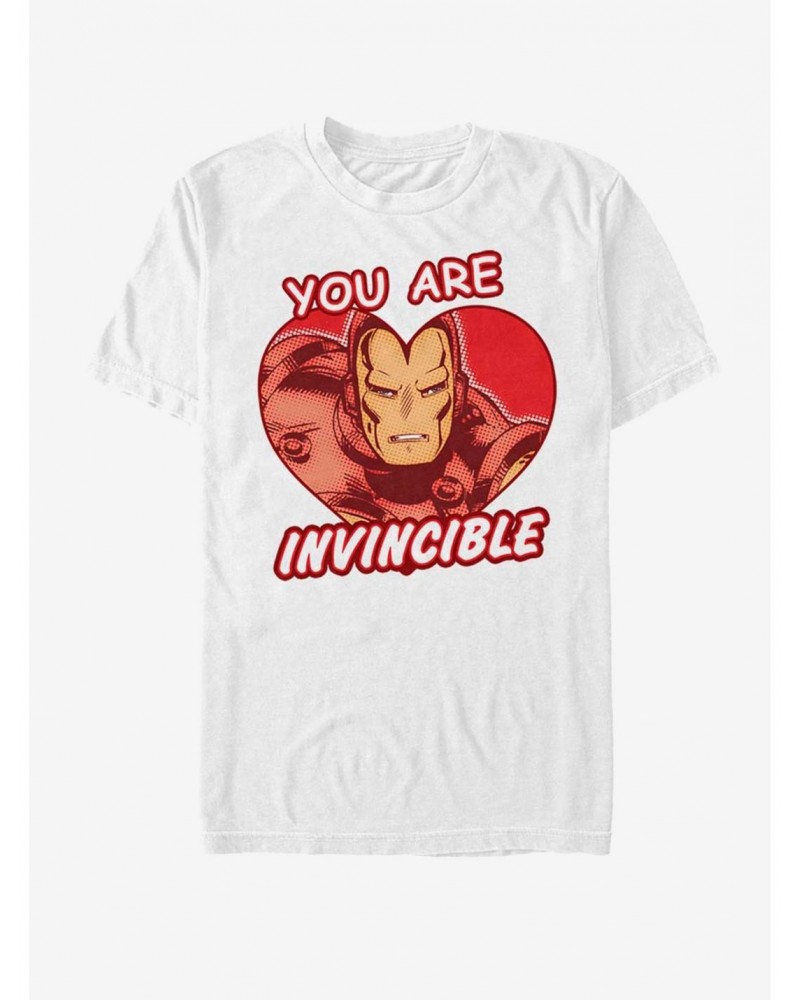 Marvel Ironman Invincible Heart T-Shirt $11.71 T-Shirts