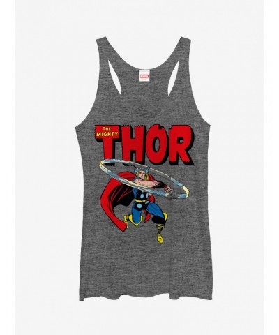 Marvel Mighty Thor Hammer Swing Girls Tanks $11.91 Tanks