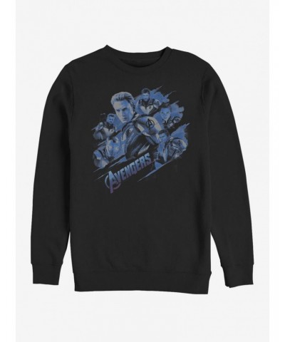 Marvel Avengers: Endgame Captain America Blue Shot Sweatshirt $13.65 Sweatshirts