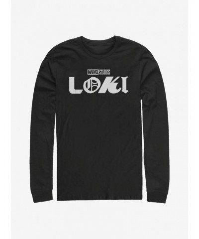 Marvel Loki Logo Long-Sleeve T-Shirt $15.46 T-Shirts
