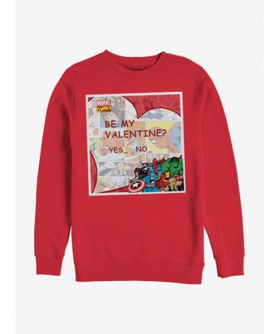Marvel Avengers Marvel Valentine Crew Sweatshirt $15.87 Sweatshirts