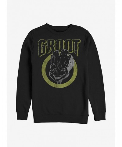 Marvel Guardians Of The Galaxy Grunge Groot Sweatshirt $17.34 Sweatshirts