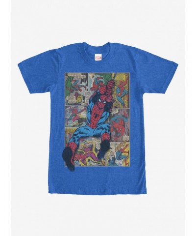 Marvel Spider-Man Comic Book Page Print T-Shirt $9.56 T-Shirts