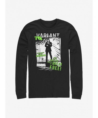 Marvel Loki TVA Displacement Long-Sleeve T-Shirt $10.53 T-Shirts