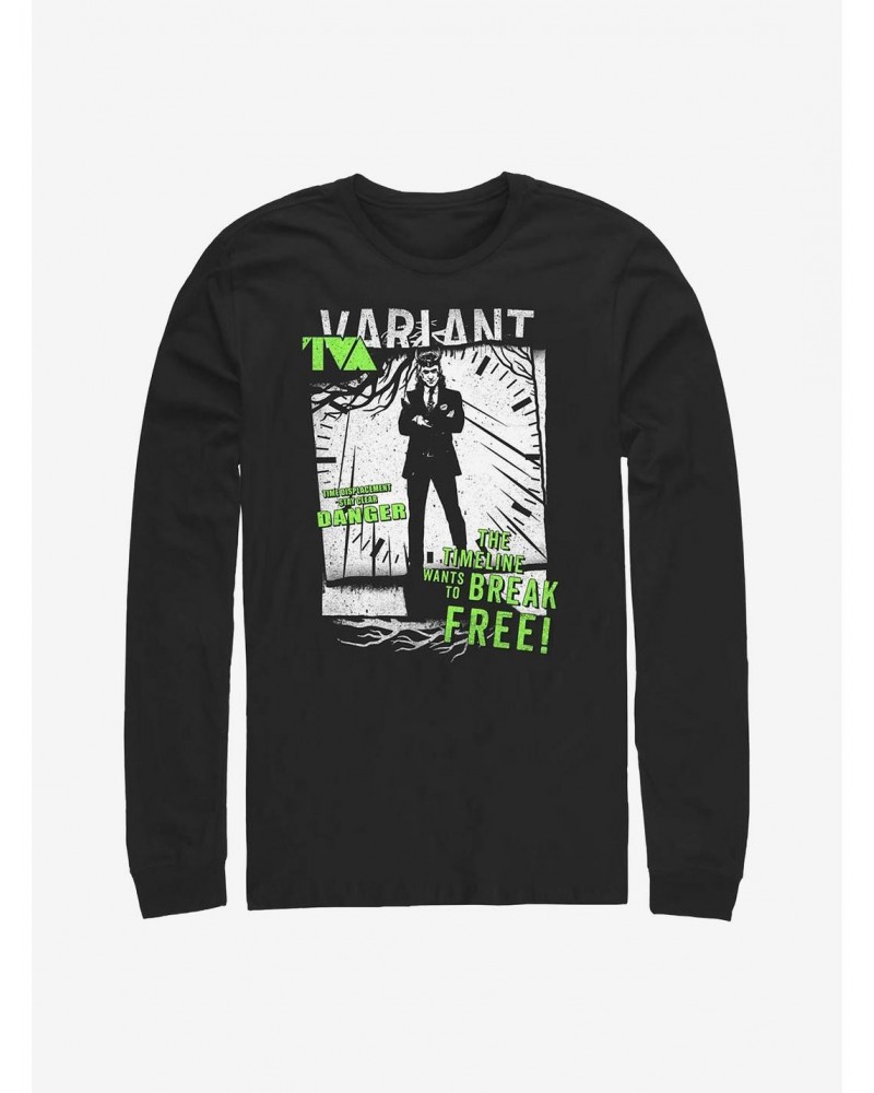 Marvel Loki TVA Displacement Long-Sleeve T-Shirt $10.53 T-Shirts