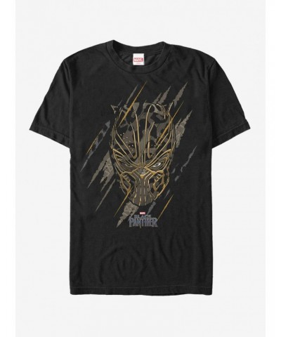 Marvel Black Panther 2018 Jaguar Scratch Print T-Shirt $11.47 T-Shirts