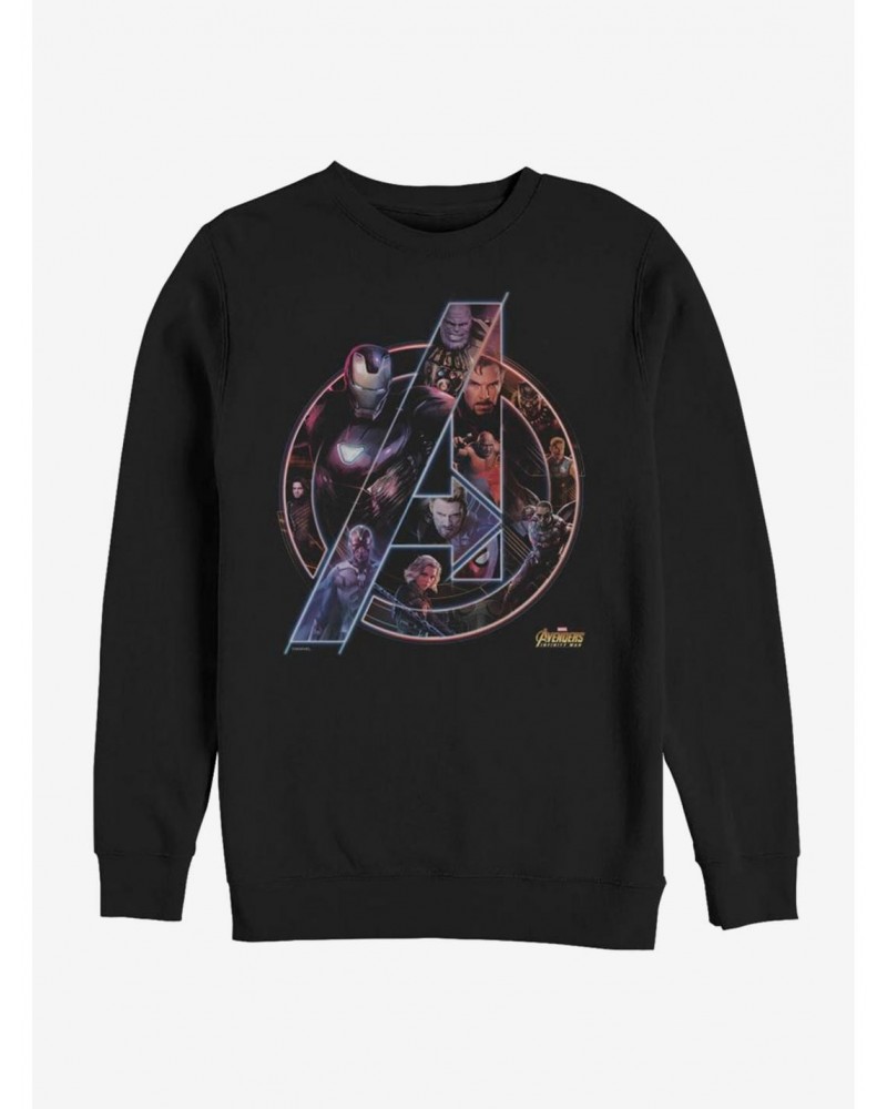 Marvel Avengers: Infinity War Logo Sweatshirt $16.97 Sweatshirts