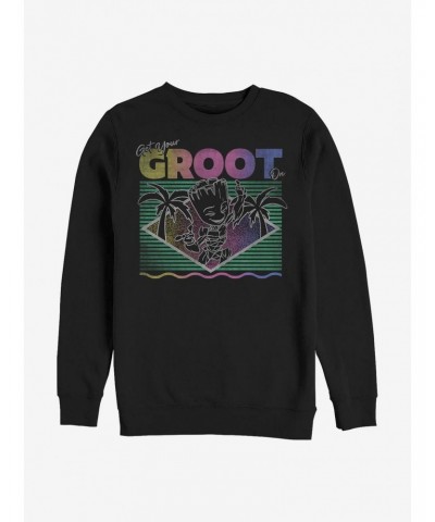 Marvel Guardians Of The Galaxy Vacay Groot Sweatshirt $18.45 Sweatshirts