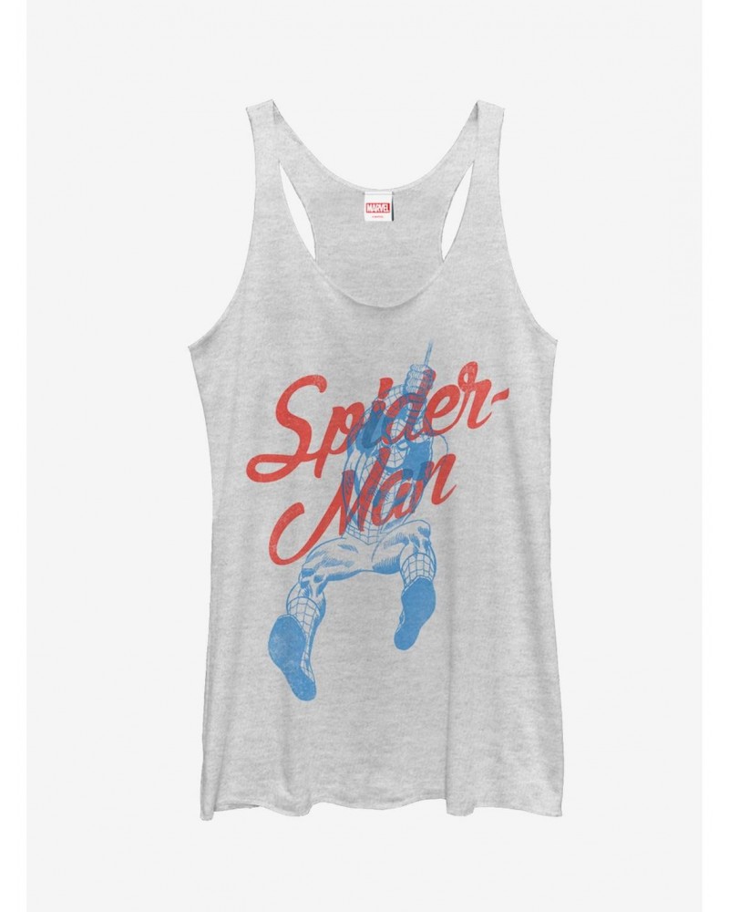 Marvel Spider-Man Cursive Girls Tanks $8.55 Tanks