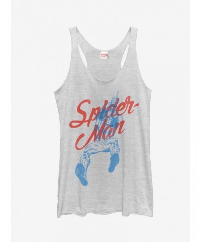 Marvel Spider-Man Cursive Girls Tanks $8.55 Tanks