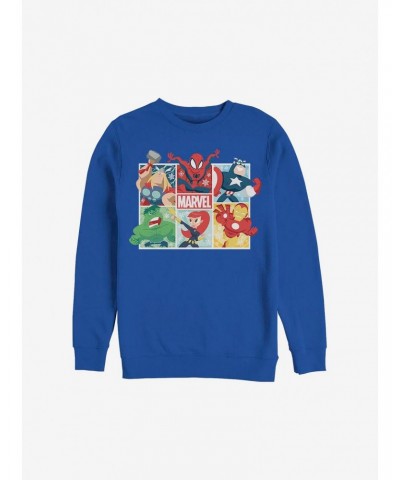 Marvel Avengers Hero Squares Holiday Sweatshirt $18.45 Sweatshirts