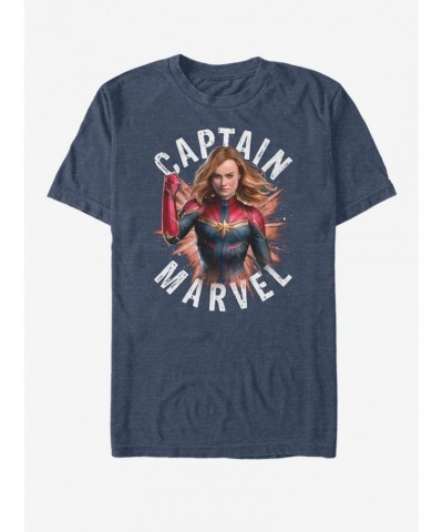 Marvel Avengers: Endgame Captain Marvel Burst T-Shirt $11.47 T-Shirts