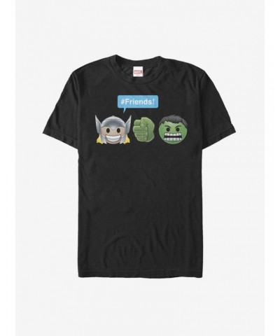 Marvel Thor Hulk Friend Emoji T-Shirt $11.47 T-Shirts