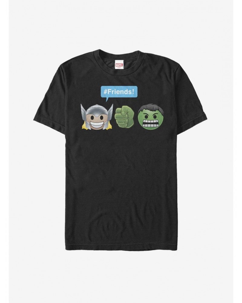 Marvel Thor Hulk Friend Emoji T-Shirt $11.47 T-Shirts