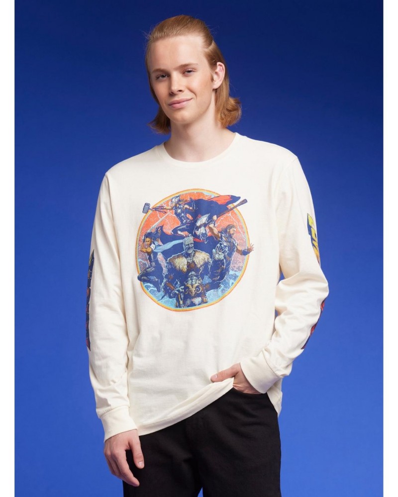 Our Universe Marvel Thor: Love And Thunder Squad Long-Sleeve T-Shirt $3.76 T-Shirts