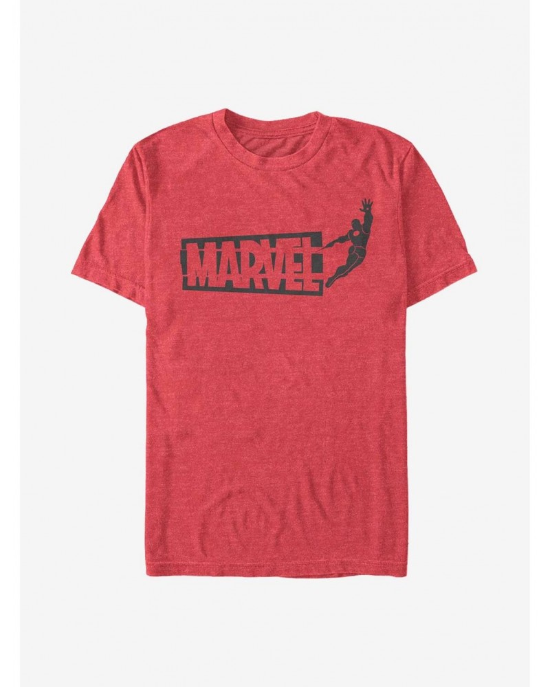 Marvel Iron Man Fly By Logo T-Shirt $7.17 T-Shirts