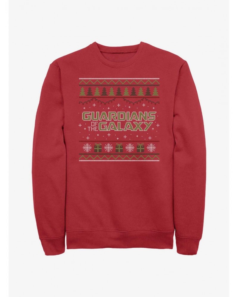 Marvel Guardians of the Galaxy Christmas Galaxy Sweatshirt $18.45 Sweatshirts