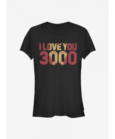Marvel Avengers: Endgame Iron Man I Love You 3000 Girls T-Shirt $10.71 T-Shirts