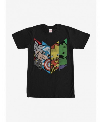 Marvel Avengers Kawaii Panels T-Shirt $8.13 T-Shirts