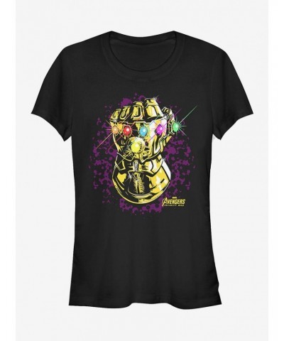 Marvel Avengers: Infinity War Gauntlet Sparkle Girls T-Shirt $10.46 T-Shirts