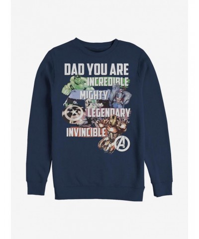 Marvel Avengers Dad You Are Crew Sweatshirt $16.97 Sweatshirts