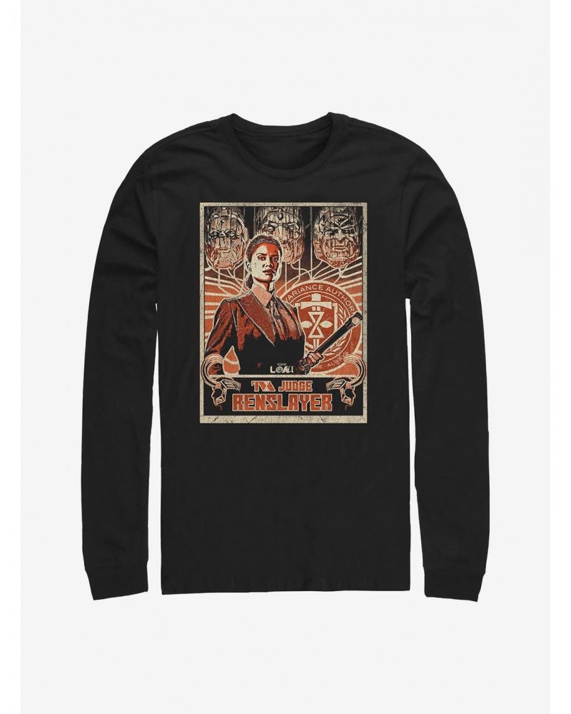 Marvel Loki TVA Judge Renslayer Long-Sleeve T-Shirt $10.53 T-Shirts