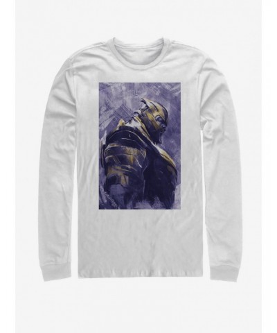 Marvel Avengers: Endgame Thanos Painted Long-Sleeve T-Shirt $13.82 T-Shirts