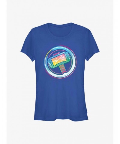 Marvel Thor: Love and Thunder Hammer Icon Girls T-Shirt $12.20 T-Shirts