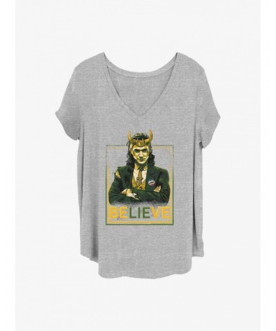 Marvel Loki Political Motive Girls T-Shirt Plus Size $10.69 T-Shirts