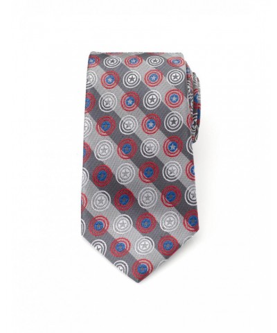 Marvel Captain America Shields Grey Stripe Men's Tie $12.06 Ties