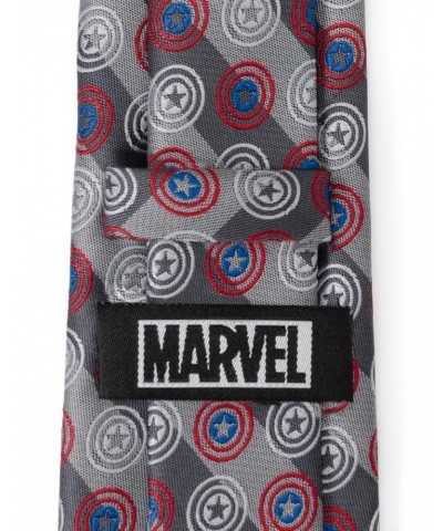 Marvel Captain America Shields Grey Stripe Men's Tie $12.06 Ties