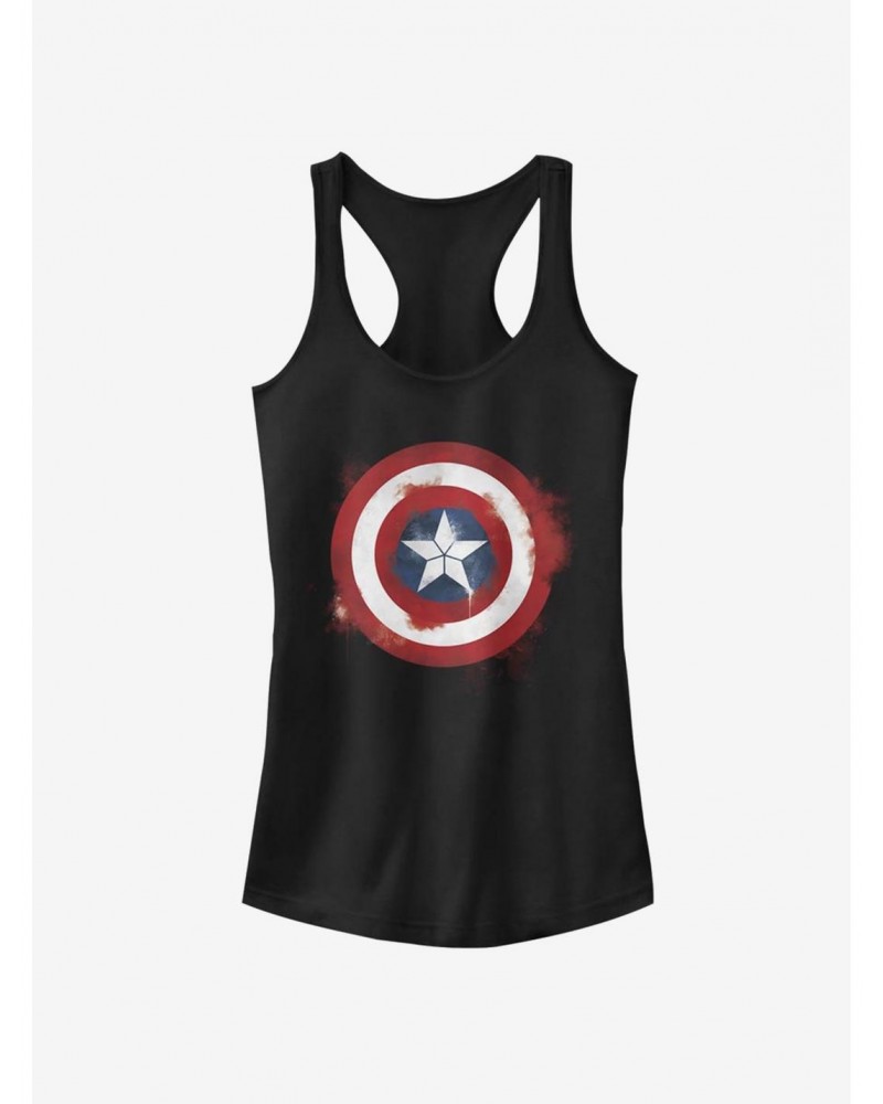 Marvel Captain America Spray Logo Girls Tank $8.47 Tanks