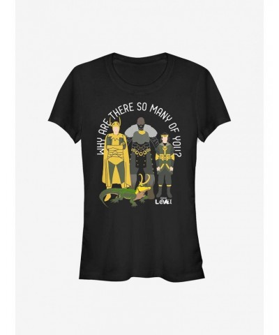 Marvel Loki Why Are There So Many Of You? Girls T-Shirt $11.95 T-Shirts