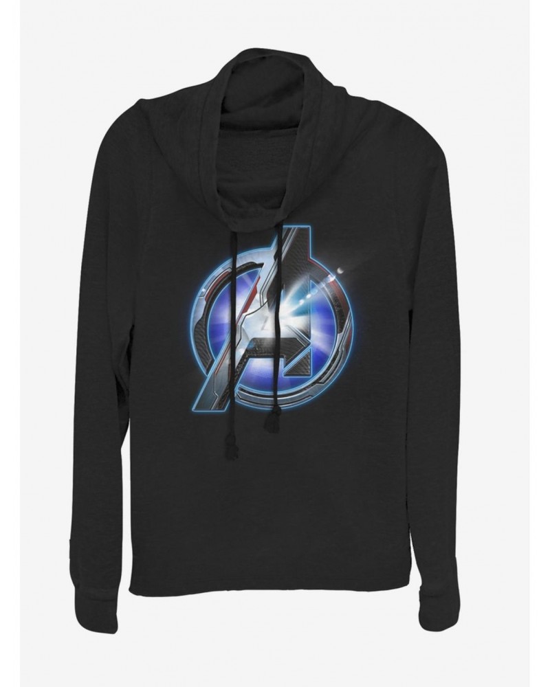 Marvel Avengers: Endgame Logo Shine Cowlneck Long-Sleeve Girls Top $16.61 Tops