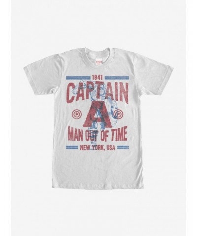 Marvel Captain America Out of Time T-Shirt $10.52 T-Shirts