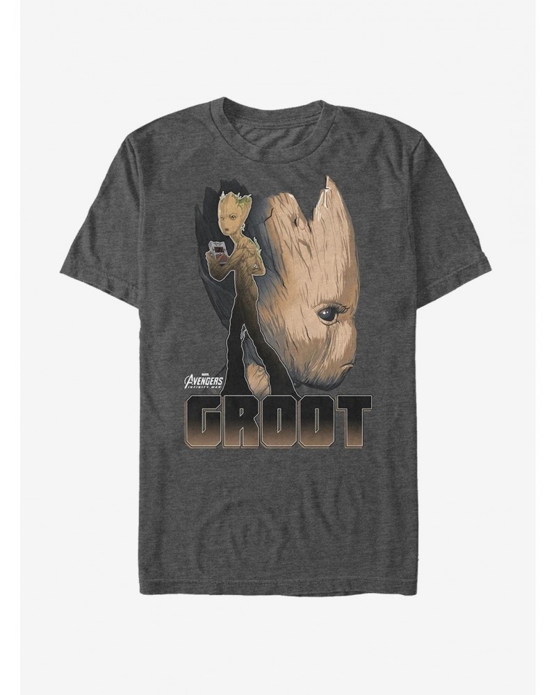 Marvel Avengers: Infinity War Groot Profile T-Shirt $9.32 T-Shirts